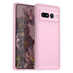 Custodia Silicone Ultra Sottile Morbida 360 Gradi Cover J02S per Google Pixel 7 Pro 5G Rosa