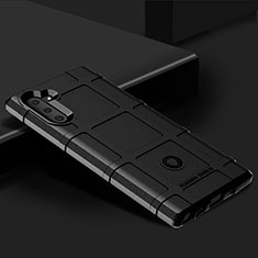 Custodia Silicone Ultra Sottile Morbida 360 Gradi Cover J02S per Samsung Galaxy Note 10 5G Nero