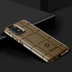 Custodia Silicone Ultra Sottile Morbida 360 Gradi Cover J02S per Samsung Galaxy S10 Lite Marrone