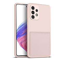 Custodia Silicone Ultra Sottile Morbida 360 Gradi Cover MJ1 per Samsung Galaxy A53 5G Rosa