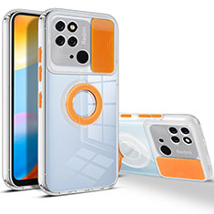 Custodia Silicone Ultra Sottile Morbida 360 Gradi Cover MJ1 per Xiaomi Redmi 10 India Arancione
