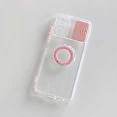 Custodia Silicone Ultra Sottile Morbida 360 Gradi Cover MJ1 per Xiaomi Redmi Note 10 4G Rosa