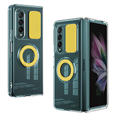 Custodia Silicone Ultra Sottile Morbida 360 Gradi Cover MJ2 per Samsung Galaxy Z Fold3 5G Giallo