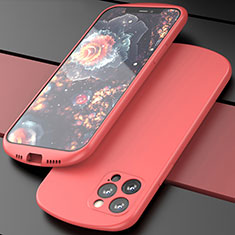Custodia Silicone Ultra Sottile Morbida 360 Gradi Cover N01 per Apple iPhone 12 Pro Rosso