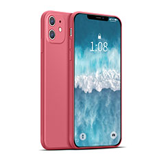 Custodia Silicone Ultra Sottile Morbida 360 Gradi Cover per Apple iPhone 12 Mini Rosso
