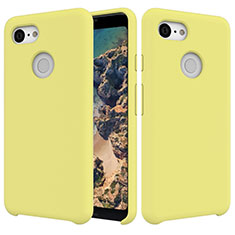 Custodia Silicone Ultra Sottile Morbida 360 Gradi Cover per Google Pixel 3 Giallo