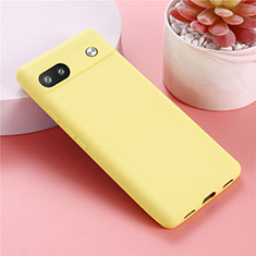 Custodia Silicone Ultra Sottile Morbida 360 Gradi Cover per Google Pixel 6a 5G Giallo