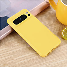 Custodia Silicone Ultra Sottile Morbida 360 Gradi Cover per Google Pixel 8 Pro 5G Giallo