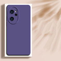 Custodia Silicone Ultra Sottile Morbida 360 Gradi Cover per Huawei Honor 100 Pro 5G Viola