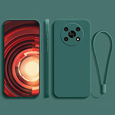 Custodia Silicone Ultra Sottile Morbida 360 Gradi Cover per Huawei Honor Magic4 Lite 5G Verde Notte