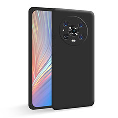 Custodia Silicone Ultra Sottile Morbida 360 Gradi Cover per Huawei Honor Magic4 Pro 5G Nero