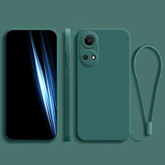 Custodia Silicone Ultra Sottile Morbida 360 Gradi Cover per Huawei Honor X7 Verde Notte