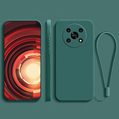 Custodia Silicone Ultra Sottile Morbida 360 Gradi Cover per Huawei Honor X9 5G Verde Notte