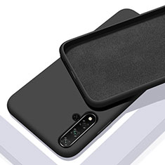 Custodia Silicone Ultra Sottile Morbida 360 Gradi Cover per Huawei Nova 5T Nero