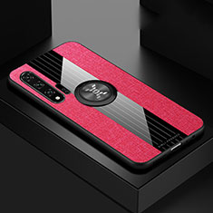 Custodia Silicone Ultra Sottile Morbida 360 Gradi Cover per Huawei Nova 6 Rosso