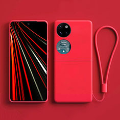 Custodia Silicone Ultra Sottile Morbida 360 Gradi Cover per Huawei P60 Pocket Rosso