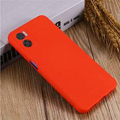 Custodia Silicone Ultra Sottile Morbida 360 Gradi Cover per Motorola Moto E22i Rosso