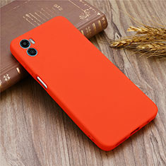 Custodia Silicone Ultra Sottile Morbida 360 Gradi Cover per Motorola Moto E22S Rosso