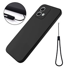 Custodia Silicone Ultra Sottile Morbida 360 Gradi Cover per Motorola Moto G84 5G Nero