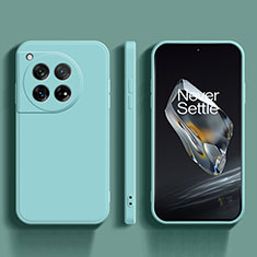 Custodia Silicone Ultra Sottile Morbida 360 Gradi Cover per OnePlus 12 5G Azzurro