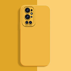 Custodia Silicone Ultra Sottile Morbida 360 Gradi Cover per OnePlus 9 Pro 5G Giallo