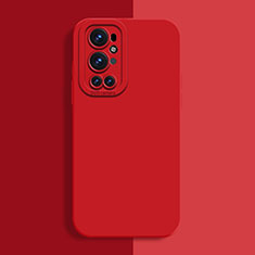 Custodia Silicone Ultra Sottile Morbida 360 Gradi Cover per OnePlus 9 Pro 5G Rosso