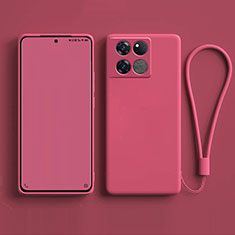 Custodia Silicone Ultra Sottile Morbida 360 Gradi Cover per OnePlus Ace Pro 5G Rosa Caldo