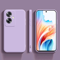 Custodia Silicone Ultra Sottile Morbida 360 Gradi Cover per Oppo A2 5G Lavanda