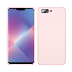 Custodia Silicone Ultra Sottile Morbida 360 Gradi Cover per Oppo A5 Rosa