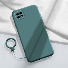 Custodia Silicone Ultra Sottile Morbida 360 Gradi Cover per Oppo A53 5G Verde