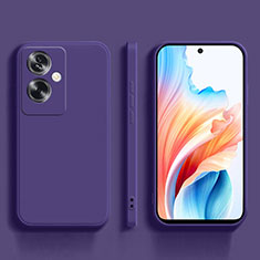 Custodia Silicone Ultra Sottile Morbida 360 Gradi Cover per Oppo A79 5G Viola