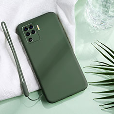 Custodia Silicone Ultra Sottile Morbida 360 Gradi Cover per Oppo A94 4G Verde Notte