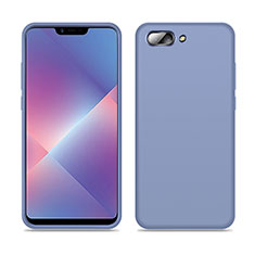 Custodia Silicone Ultra Sottile Morbida 360 Gradi Cover per Oppo AX5 Grigio Lavanda