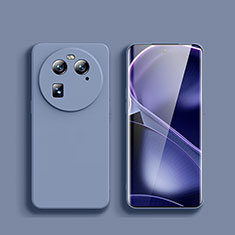 Custodia Silicone Ultra Sottile Morbida 360 Gradi Cover per Oppo Find X6 5G Grigio Lavanda