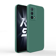 Custodia Silicone Ultra Sottile Morbida 360 Gradi Cover per Oppo K9 5G Verde Notte