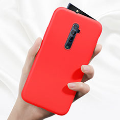 Custodia Silicone Ultra Sottile Morbida 360 Gradi Cover per Oppo Reno 10X Zoom Rosso