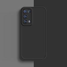 Custodia Silicone Ultra Sottile Morbida 360 Gradi Cover per Oppo Reno6 Pro 5G Nero