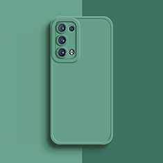 Custodia Silicone Ultra Sottile Morbida 360 Gradi Cover per Oppo Reno6 Pro 5G Verde Pastello