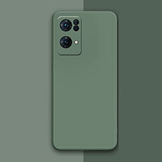 Custodia Silicone Ultra Sottile Morbida 360 Gradi Cover per Oppo Reno7 Pro 5G Verde