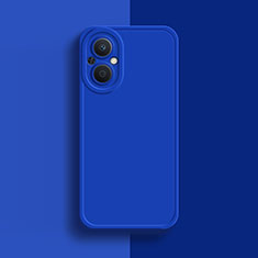 Custodia Silicone Ultra Sottile Morbida 360 Gradi Cover per Oppo Reno8 Lite 5G Blu