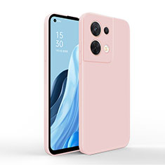 Custodia Silicone Ultra Sottile Morbida 360 Gradi Cover per Oppo Reno9 Pro 5G Rosa