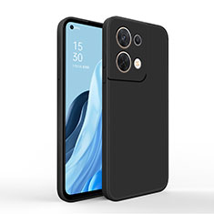 Custodia Silicone Ultra Sottile Morbida 360 Gradi Cover per Oppo Reno9 Pro+ Plus 5G Nero