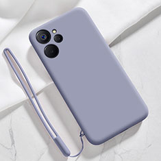 Custodia Silicone Ultra Sottile Morbida 360 Gradi Cover per Realme 10T 5G Grigio Lavanda