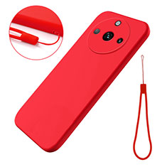 Custodia Silicone Ultra Sottile Morbida 360 Gradi Cover per Realme 11 Pro 5G Rosso