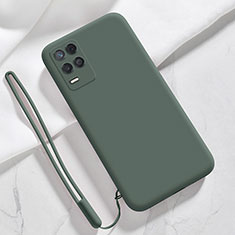 Custodia Silicone Ultra Sottile Morbida 360 Gradi Cover per Realme 8s 5G Verde Notte