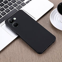 Custodia Silicone Ultra Sottile Morbida 360 Gradi Cover per Realme C33 (2023) Nero