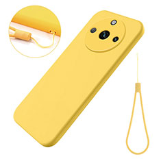 Custodia Silicone Ultra Sottile Morbida 360 Gradi Cover per Realme Narzo 60 5G Giallo