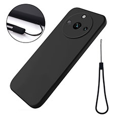 Custodia Silicone Ultra Sottile Morbida 360 Gradi Cover per Realme Narzo 60 Pro 5G Nero