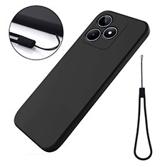 Custodia Silicone Ultra Sottile Morbida 360 Gradi Cover per Realme Narzo N53 Nero