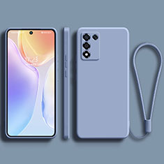 Custodia Silicone Ultra Sottile Morbida 360 Gradi Cover per Realme Q3s 5G Grigio Lavanda